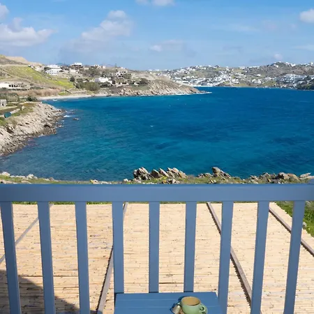 Mykonos Waterfront House Walk To Private Feriehus Ornos (Mykonos)